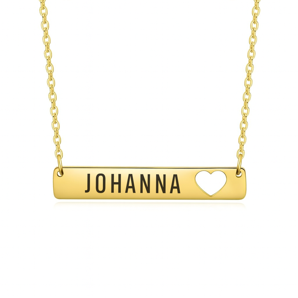 AMORA NECKLACE - PERSONLIGT GRAVERAT HALSBAND (GULD)