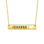 AMORA NECKLACE - PERSONLIGT GRAVERAT HALSBAND (GULD)