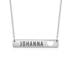 AMORA NECKLACE - PERSONLIGT GRAVERAT HALSBAND (SILVER)